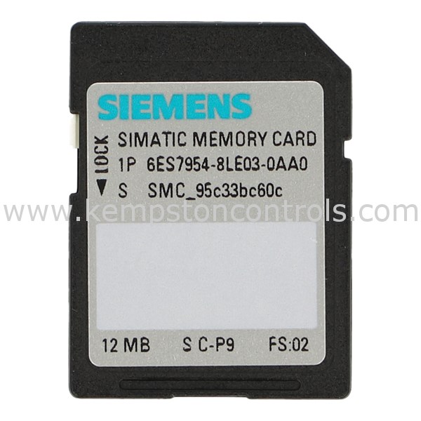 Карта памяти Siemens SIMATIC S7-1X00 6ES7954-8LE03-0AA0