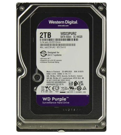 HDD Western Digital 2000Gb WD 64Mb SATA WD23PURZ