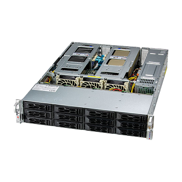 Сервер SYS-620C-TN12R 12x 3.5 X12DDW-A6 2x1200W AOC-AG-i2M 2x1G Xeon Silver 4310 2PCS RAM 64GB, DDR4, ECC, REG, 3200, New 8PCS Seagate ST10000NM002G SAS 10T NEW 4PCS Intel D5-P5530 SSD, PCIe, U.2, 960GB, New Sliding rails 1PCS Supermicro HDD 2.5mm to 3.5m