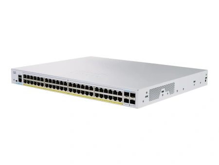 Коммутатор Cisco CBS350-48FP-4G-CN, 48 портов PoE, 4 порта Gigabit SFP