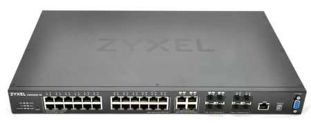 Коммутатор ZYXEL XGS4600-32, 24x Gigabit Ethernet портов, 4x 10GE SFP+ портов