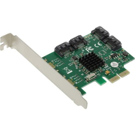 Контроллер ExeGate EXE-502 (OEM) PCI-Ex4, SATA 6Gb/s, RAID, 4port-in