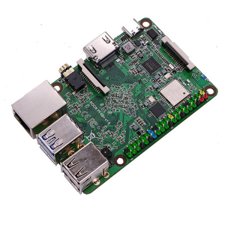 Одноплатный компьютер Rock Pi4 model B+ B4E32 (память 4GB DDR4 - 32GB)