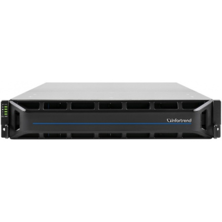 Система хранения данных Infortrend EonStor GS 3000 Gen2 GS3025 R02CBFD-5132, 2U/25 отсеков, с 4x 12Gb/s SAS портами, 8x 10GbE портами (SFP+), 4x слотами для плат, 4x 4GB памяти, 2x блоками питания и вентиляторами, 2x SuperCap+Flash модулями, 25 отсеков дл
