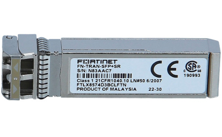 Оптический трансивер Fortinet FN-TRAN-SFP+SR, 10GE, SFP+, многомодовый