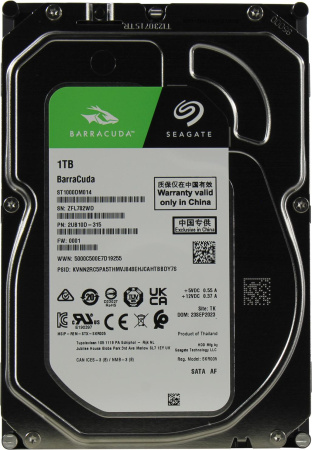 Жесткий диск 3.5" Seagate Barracuda 1 Тб ST1000DM014 SATA 6Gb/s (SATA-III)