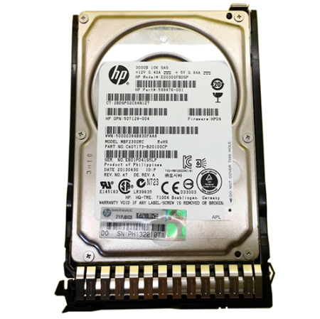 Жесткий диск HP 300GB 10K SFF SAS 2.5", 627195-001, 627117-B21