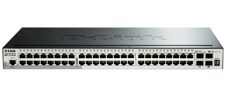 Коммутатор D-Link DGS-1510-52X, 52 порта Gigabit Ethernet (48x 1G и 4x 10G SFP+)