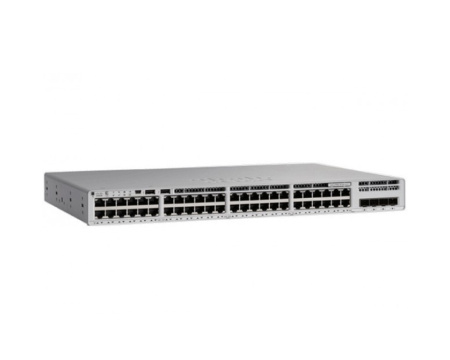 Коммутатор Cisco Catalyst C9200L-48T-4X-E, 48 портов, 4x 10G SFP+, лицензии Network Plug-n-Play, Cisco DNA Essentials, Network Essentials, заглушка БП (PWR-C5-BLANK), заглушка стекирования (C9200-STACK-BLANK), европейский кабель питания Type A (CAB-TA-EU)