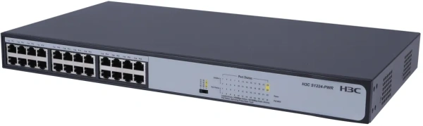 Коммутатор H3C S1224, 24 порта 10/100/1000 Мбит/с, неуправляемый