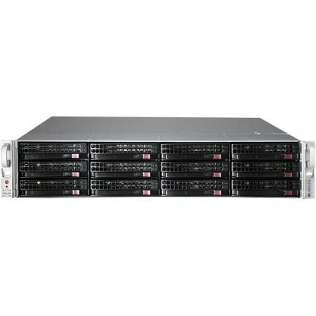 Сервер Supermicro CSE-216BE1C4-R1K23LPB, 2U, 20x 2.5" SAS/SATA, 4x NVMe, Expander, 2x 1200W, MBD-X12DPL-NT6-B, 2x Xeon Gold 6354, 8x 32GB DDR4 ECC, RAID LSI 9361-8i, 8x 480GB SSD, 4x 512GB NVMe, ConnectX-4 LX EN, SFP28 25G SR, HBA LSI 9400-8e, корзина LED