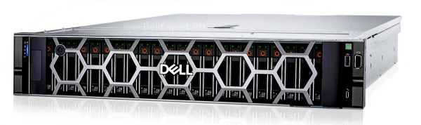 Сервер Dell PowerEdge R760, 16×2.5", 2×Xeon Gold 6444Y, 512 ГБ DDR5 (16×32 ГБ), 8×3.84 ТБ NVMe U.2, BOSS 480 ГБ (mirror), H755, 2×1400 Вт, 2×10GbE 57412, iDRAC9 Enterprise