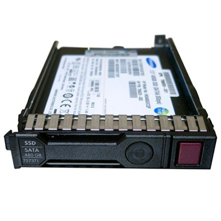 Жесткий диск HP 480GB 6G SAS 2.5" SFF SC SSD, 756657-B21