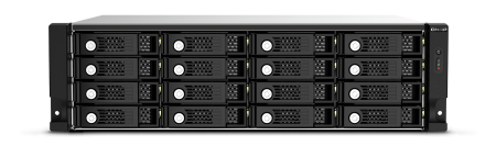 Дисковая полка QNAP TL-R1620Sep-RP, 16 отсеков для 2,5"/3,5" дисков, поддержка SAS 12 Гбит/с и SATA 6 Гбит/с, 4 порта Mini-SAS HD (SFF-8644), возможность каскадного подключения до 16 устройств, резервированные блоки питания