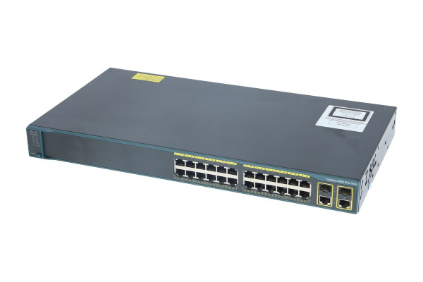 Коммутатор Cisco Catalyst WS-C2960R+24TC-S, 24 порта, Gigabit Ethernet