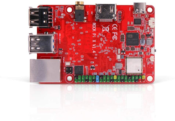 Микрокомпьютер Radxa Rock Pi4 Model B+ B4E32 (4 ГБ DDR4, 32 ГБ памяти)