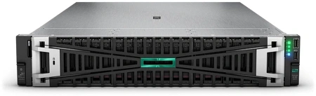 Сервер HPE DL380 Gen11 8SFF, 1x Intel Xeon Silver 4410Y (2.0GHz, 12 ядер), 4x 16GB RAM, 4x 960GB SSD, RAID MR408i-o Gen11, батарея 96W Smart Storage, 2x блока питания 800W, 2-портовая сетевая карта 1000Mbps, направляющие