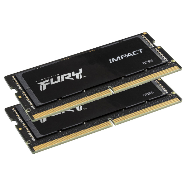 Оперативная память Kingston FURY KF548S38IBK2-32: 32 ГБ, SODIMM, DDR5, 4800 МГц, два модуля по 16 ГБ