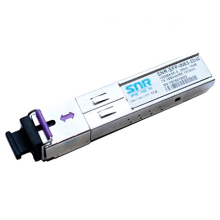 Модуль SNR SFP WDM, дальность до 20км (14dB), 1550нм, LC, SNR-SFP-W53-20-LC