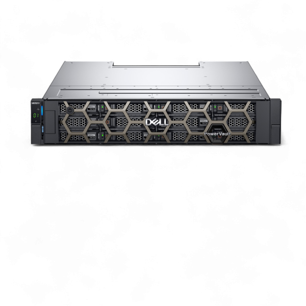 СХД PowerVault ME5212 12B (2x Ctrl 4-port 25Gb iSCSI, no HDDs/Trans, 2x PSU 580W, Bezel/Rails) / 8x SFP28 SR Optic 25GbE / 9x 20TB HDD SAS 12Gbps 7.2K 3.5"