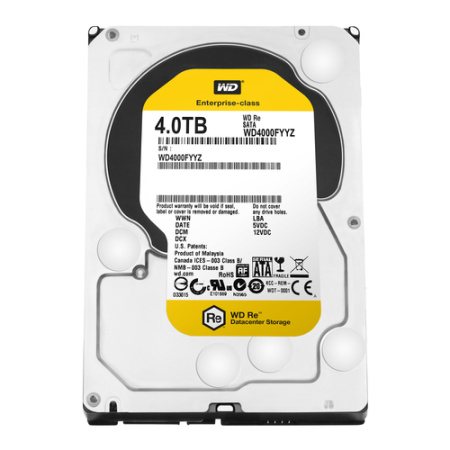 Жесткий диск WD SATA-III 4Tb RE (7200rpm) 64Mb 3.5", WD4000FYYZ