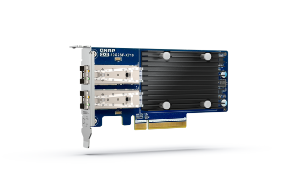 Сетевая карта QNAP QXG-10G2SF-X710, 10GbE, 2 порта SFP+, PCIe 3.0