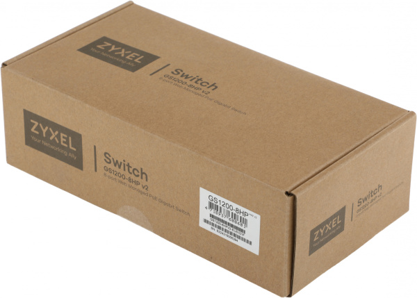 Коммутатор Ethernet Zyxel GS1200-8HPV2-EU0101F