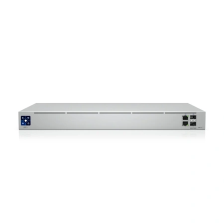 Маршрутизатор Ubiquiti UniFi UXG-Pro, 1.7 ГГц 4-ядерный процессор, 2 ГБ DDR4, 1.3" сенсорный экран, 2×10G SFP+ WAN/LAN, 2×1G RJ45 WAN/LAN, DPI, IPS/IDS, многоуровневый межсетевой экран