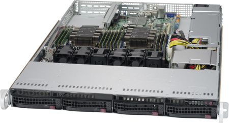 Корпус Supermicro CSE-815TQC-R706WB2, 1U, с блоком питания 706 Вт