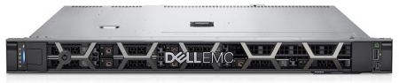 Сервер Dell R350 1U, 4 отсека 3.5", Intel Xeon E-2334, 2x 8 ГБ DDR4 3200 МГц, без жесткого диска, DVDRW, 2x блоки питания 600W Hot-Plug, гарантия 3 года