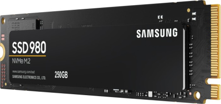 SSD накопитель Samsung 980 MZ-V8V250BW, 250 ГБ, M.2 2280, PCI-E x4, NVMe