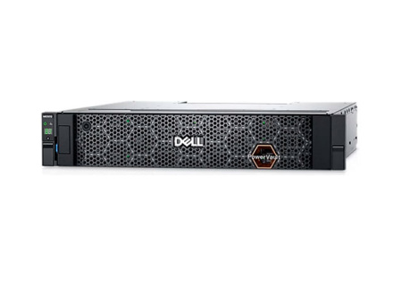 Система хранения данных Dell PowerVault ME5024 (24 слота для дисков формата 2,5" в корпусе 2U, два  контроллера и 8 портов iSCSI с пропускной способностью 25GbE, без HDD, трансиверов, направляющих и лицевой панели, 2x580Вт, 1 год гарантии)