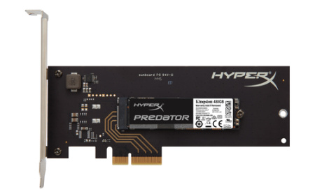 Жесткий диск Kingston 480Gb PCI-E 2.0 x4 SSD, SHPM2280P2H/480G