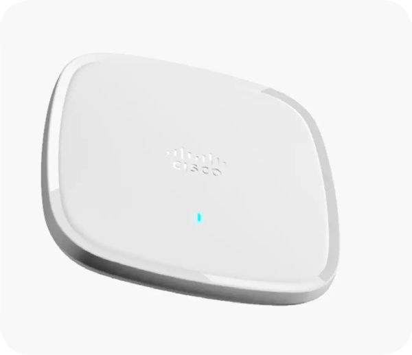 Точка доступа Cisco C9115AXI-R, Wi-Fi 6, 2x2 MIMO, 5 ГГц/2.4 ГГц, внутренняя антенна