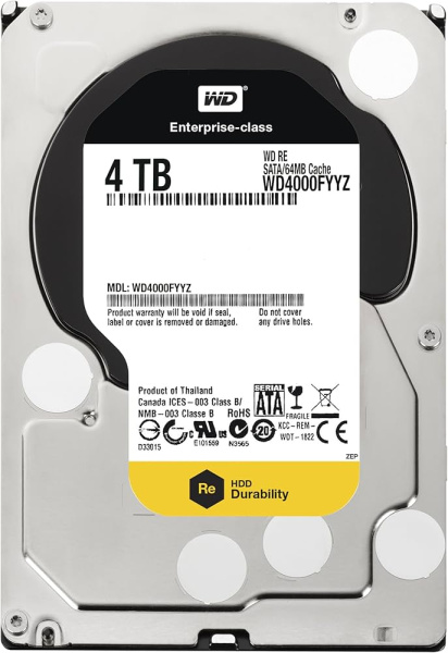 Жесткий диск Western Digital WD4000FYYZ, 4TB, HDD