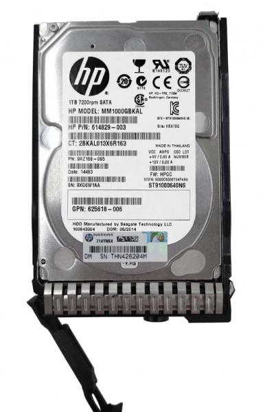 Жесткий диск HP MM1000GBKAL, 1TB SAS (интерфейс SATA)