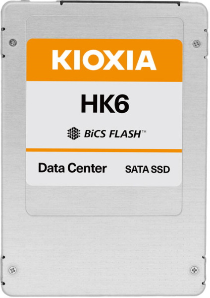 SSD накопитель KIOXIA HK6-R Enterprise KHK61RSE7T68, 7.68 ТБ, 2.5", SATA 6Gb/s SSD накопитель KIOXIA HK6-R Enterprise KHK61RSE7T68, 7.68 ТБ, 2.5", SATA 6Gb/s