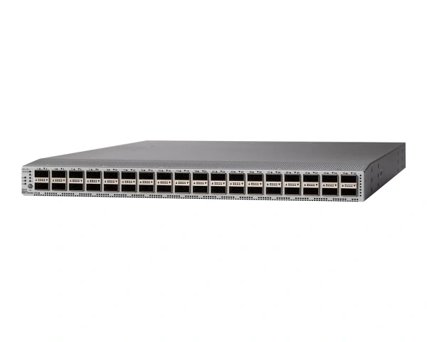 ​Коммутатор Cisco N9K-C9336C-FX2 с блоком питания NXA-PAC-750W-PE, вентилятором NXA-FAN-65CFM-PE и комплектом для монтажа в стойку NXK-ACC-KIT-1RU