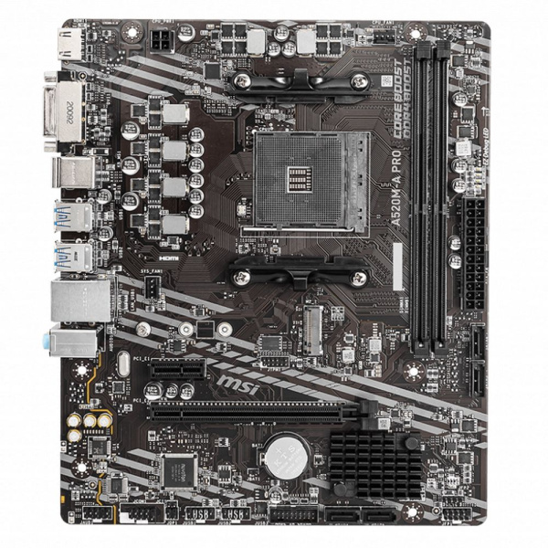 Материнская плата MSI AM4 A520M-A PRO Intel H510/7.1/mATX