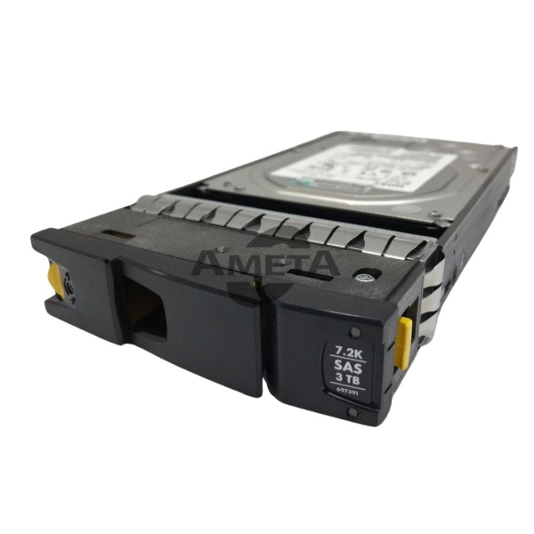 HPE 3.5" 3PAR 3TB 7.2K 6G SAS LFF HDD (QR500A, 702500-001, 697391-001) (Б.У.)