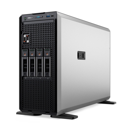 Сервер Dell PowerEdge T360 (1x Xeon E-2488 3.2GHz 8-core, 6x 16GB DDR5 UDIMM 5600MT/s, 2x 4TB SAS 12Gbps 7.2k 3.5" HDD, RAID-контроллер PERC H755 8GB NV Cache, 1x 450W PSU, поддержка до 8x 3.5" SAS/SATA, комплект рельс, 3 года гарантии)