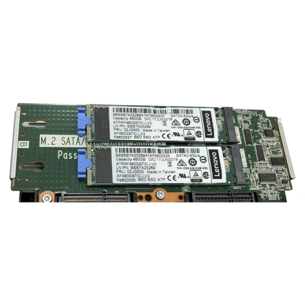 Плата расширения Lenovo IHD/ThinkSystem M.2 SATA/X4 NVMe 2-Bay Enablement Kit [03GX538]
