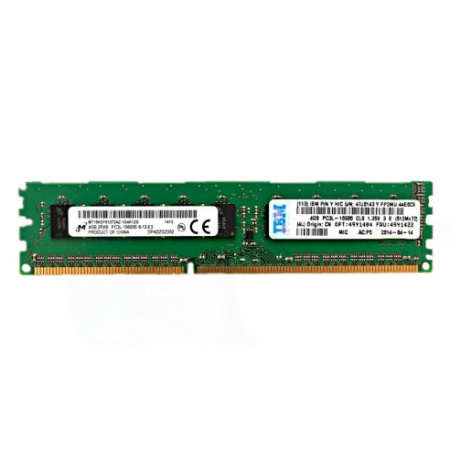 Оперативная память IBM 4GB (1x4GB, 2Rx8, 1.35V) PC3L-10600 CL9 ECC DDR3, 49Y1404