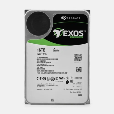 Жесткий диск Seagate Exos X16 16 ТБ 3.5" (ST16000NM001G) SATA 6Gb/s