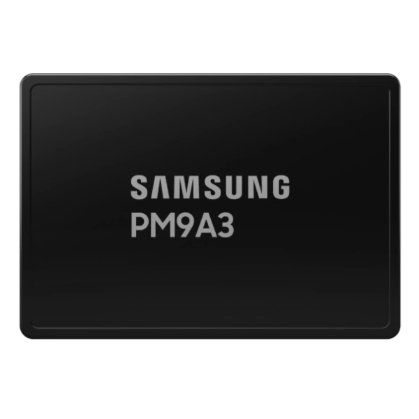 Накопитель SSD Samsung PM9A3 MZQL215THBLA-00A07, 15,36 ТБ, интерфейс PCIe 4.0 x4 NVMe, форм-фактор 2,5" U.2, скорость последовательного чтения до 6 900 МБ/с Накопитель SSD Samsung PM9A3 MZQL215THBLA-00A07, 15,36 ТБ, интерфейс PCIe 4.0 x4 NVMe, форм-фактор 2,5" U.2, скорость последовательного чтения до 6 900 МБ/с