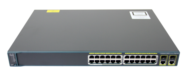 Коммутатор Cisco Catalyst WS-C2960R+24PC-L, 24 порта 10/100/1000BASE-T, PoE+, 2 порта SFP