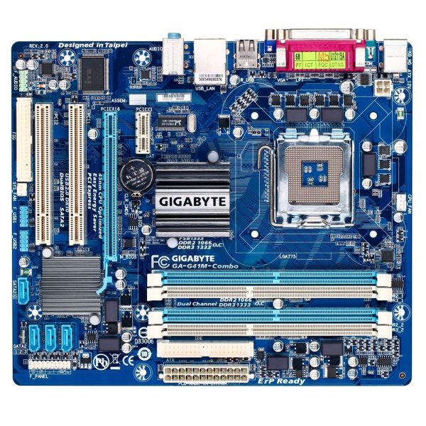 Материнская плата GIGABYTE GA-G41M-Combo-GQ (rev3.0) (LGA775, microATX, LPT, PCI-E x2)