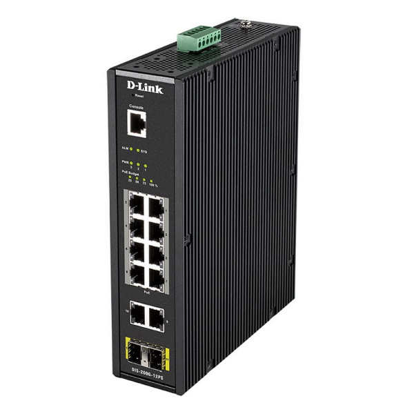 Коммутатор Ethernet D-Link DIS-200G-12PS/A2A