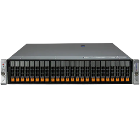 Сервер Supermicro SYS-221H-TN24R: 2x Xeon Scalable 4/5-го пок., до 32x DDR5 RECC 5600МГц, 24x 2.5" NVMe U.2/SATA/SAS, 2x M.2 SATA/NVME, 4x PCIe 5.0 x16 или 8x x8, БП 1600W 1+1, направляющие. 2x Gold 6544Y, 16x 64ГБ DDR5 4800МГц ECC, 6x SSD 6.4ТБ