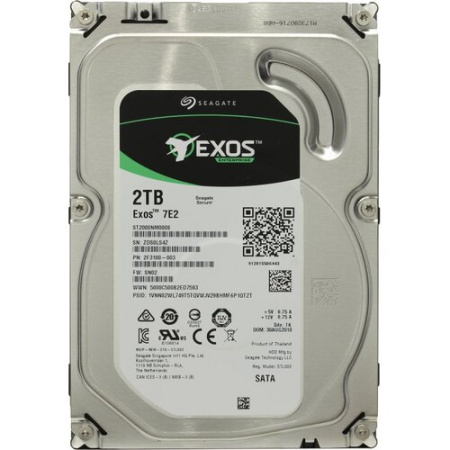 Жесткий диск Seagate Exos 7E8 2TB 7200 RPM SAS 12Gb/s 3.5" (ST2000NM0045)